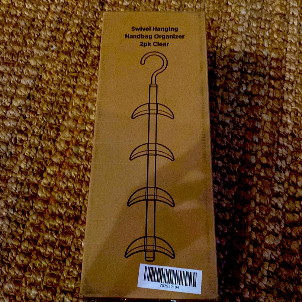 BNWT HSN Swivel Hanging Handbag Organizer.